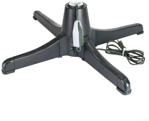 ZMdooreasy Soporte giratorio eléctrico ajustable para árbol de Navidad, base giratoria eléctrica de rotación de 360 grados, para árboles de vacaciones de 66 cm, rotación de árbol de Navidad (europeo)