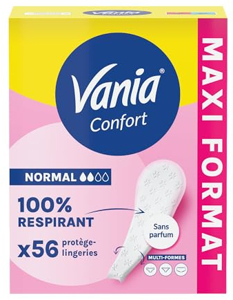 Vania Protège-Slips Confort Multiformes Non Parfumé