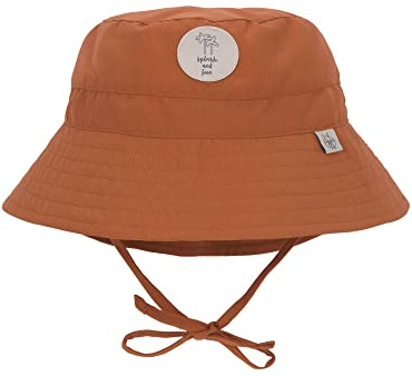LÄSSIG baby barn fiskhatt solhatt strandhatt barnhatt andningsbart solskydd UV-skydd 80/solskydd fiskehatt rost, 3-6 månader, 43/45