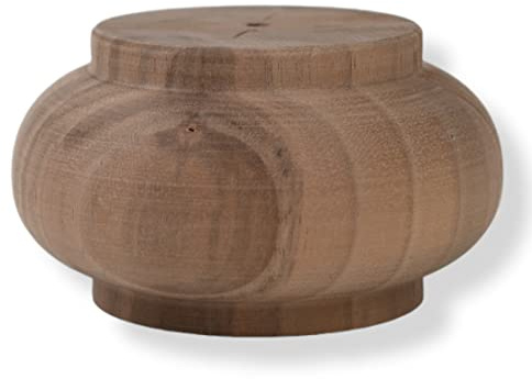 Holzando Holzfüße für Möbel aus Nussbaum ø95 - naturbelassenes Holz - ideal für Restauration & Reparatur - Möbelfüße Holz in Verschiedene Größen & Materialien erhältlich