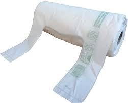 1000 Sacs à bretelles en rouleau 22+12x48 cm en plastique transparent 13 microns pour fruits et légumes