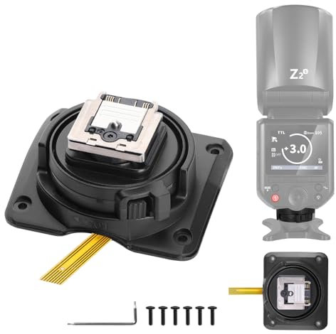 Neewer Z2-S Zapata Repuesto Flash Cabeza Redonda, para Z2-S/Z2Pro-S/Z2II-S Compatible con Sony Camera, Adaptador Zapata Speedlite Pieza Reparación con Interfaz Contacto Metálico Mejorada