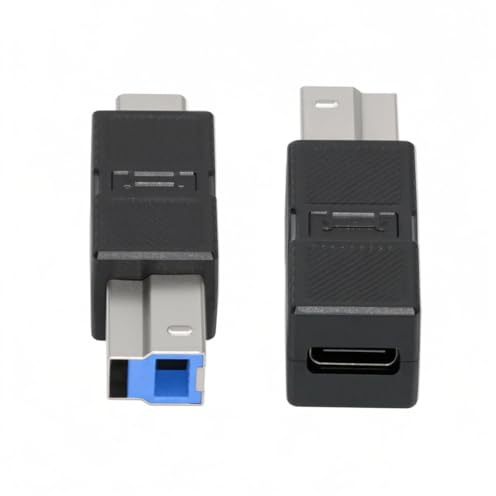 NFHK 2 st/parti USB 3.0 Type-B hane till USB3.0 Type-C hane adapter förlängning 5 Gbps för disk SSD kameradata