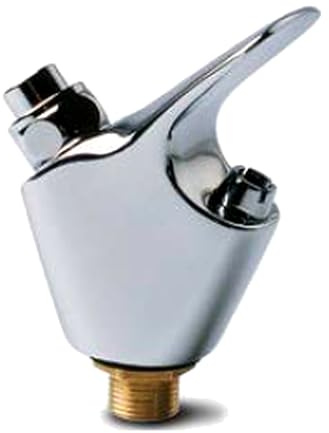 BricoLoco.com Rubinetto verticale per fontane da 3/8, in ottone cromato, pulsante automatico per risparmio idrico, ideale per giardino, cortile, parchi e uso professionale o domestico
