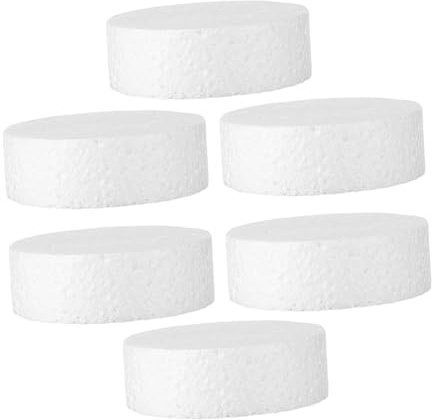 POPETPOP 6 Piezas Discos de Espuma Cilíndricos para Manualidades Bloques Redondos de Poliestireno para Proyectos DIY Decoración de Pasteles Escultura y Artesanía Escolar