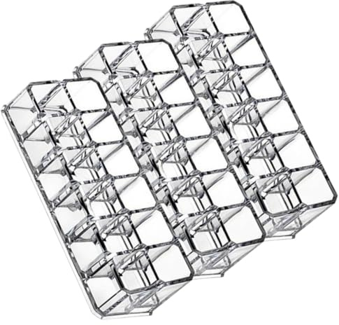 Healifty 3 pezzi Organizer Cosmetici Compatto Portarossetti Scomparti Supporto Lucidalabbra Resistente Salva Spazio per Scrivania Bagno e Vanità per Casa e Negozio