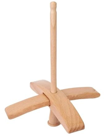 MOHUIED Fuso a Mano in Legno Fuso a Mano con Braccio Trasversale in Legno Fuso a Goccia for Strumento for Tessitura e Uncinetto di Filati Lana a
