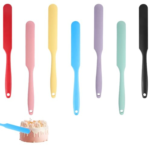 7 Pezzi Spatole in Silicone Multicolore
