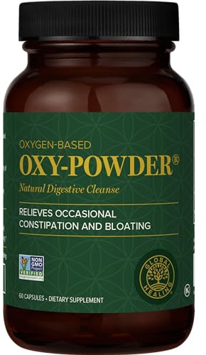 Global Healing Oxy-Powder Colon Cleanse, Constipation Relief for Women & Men, Magnesium Oxide Colon Cleanser & Detox for Weight Loss, Gut Cleanse Detox for Women and Men