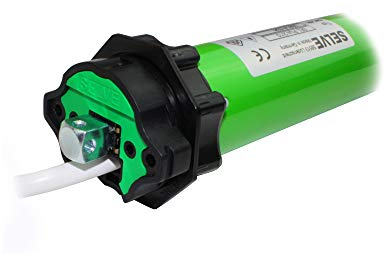 smarotech® Rollladen-Nachrüstset: Rohrmotor Selve SE Pro 2/10 inkl. 4-Kant-Stahl-Stift mit 12mm Kopf, Anschlusskabel und SW 60 Adapter. (SEL Plus 2/10 ohne Lager, SecuBlock)