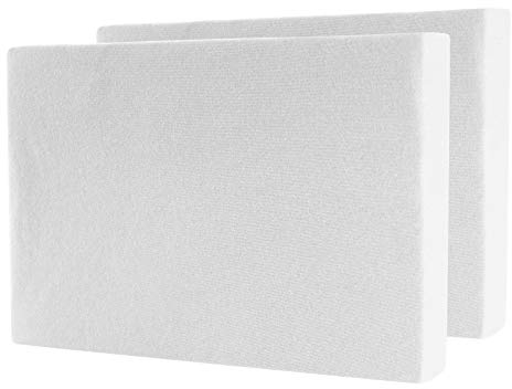 2er Set Spannbettlaken - Serie Maya Doppelpack Spannbetttuch für Matratzen bis 20cm - 140x200cm | 160x200cm, Weiss, 100% Baumwolle, hochwertige Verarbeitung, mit Gummizug