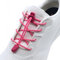 Run out sports Elastische Gummi-Schnürsenkel ohne binden - Schnellschnürsystem 120cm - Schuhbänder elastisch mit Schnellverschluss - für Kinder und Erwachsene (Pink)
