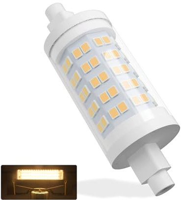 R7S LED 78mm, Bianco Caldo 3000K 10W No dimmerabile Lampadine LED R7S 1000LM AC 190-260V, Equivalente 100W J78 R7S Lampadine Alogene