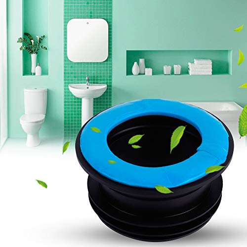 Anneau en Caoutchouc de Toilette, Joint d'étanchéité de Toilette Anti-fuite ABS Facile à Installer, Pièces de Rechange pour Bague d'étanchéité de Toilette pour Toilettes