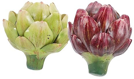 STOBAZA 2 Pezzi Di Carciofi Artificiali Finti Ortaggi Di Carciofo Finto Per La Decorazione Della Cucina E Della Casa
