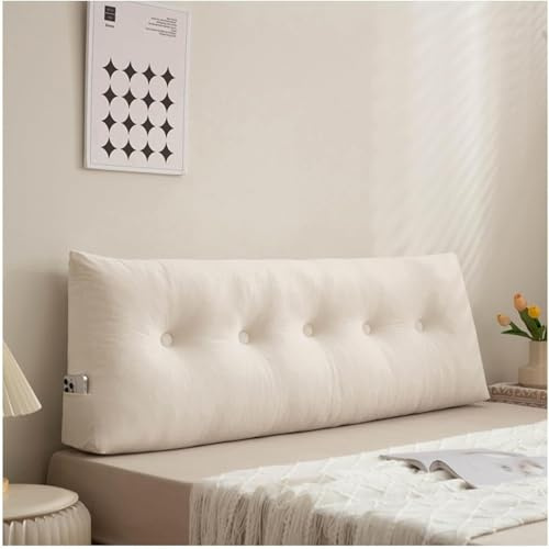 Almohada de cuña de Lectura para Dormitorio Sofá Cama Cojín Triangular Soporte Lumbar para Respaldo Almohada de Refuerzo,05,80X40X12cm