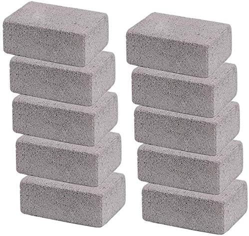 YFNVH 10 PCS Grill Cleaning Brick Block, Griddle Cleaner Pumice Stone, Odorless Magic Grill Stone for Remove Rust Grease Stains BBQ Grill, Utensils, Bathtub & Sink
