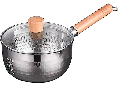 Petit pot à lait bouilli pour bébé - Cuiseur vapeur à induction - Facile à utiliser et à nettoyer - Petit pichet à lait japonais traditionnel en acier inoxydable