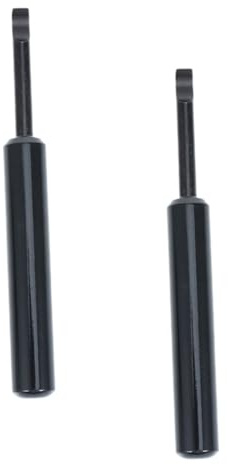 GLEAVI Herramienta para Reparación de Relojes Tipo Palanca 2 Piezas Mango Negro Ergonómico Punta Curva Negra para Abrir Tapa Trasera de Relojes Uso Profesional y Doméstico