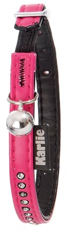 Karlie 64545 Art Leather Plus Montecarlo Collar para Gato, Rosa