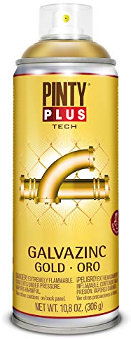 PINTY PLUS Pintura en spray TECH 520cc Galvazinc Oro G151