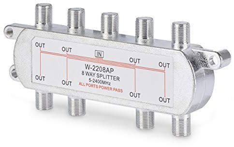 SSL Satellites Multi Way Satellite Splitter Split Aerial Freeview Cable TV (8-WAY SPLITTER)