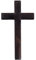 GSDGV Croce in legno, con Gesù Cristo da parete, Croci in legno da parete, per feste, meditazione, ornamenti per artigianato e esposizione da tavolo (nero)