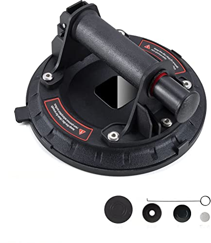 Ventouse en Verre,Ventouse en Verre sous Vide pour Charges Lourdes, Utilisée pour Soulever et Transporter Le Verre, Les Carreaux de Céramique, avec kit de Remplacement