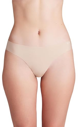 Under Armour Women's 3-pack Pure Stretch No Show Thong Underwear, All-day Comfort Fit & Ultra-soft, Hue 500, Small