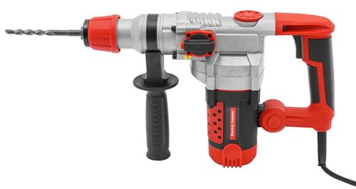 2200 W Martello Demolitore Martello Pneumatico Martello Perforatore Trapano a percussione Martello Elettrico con Valigetta,0-930 Giri/min