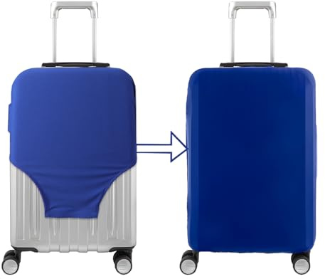 Bomiclss Elastic Suitcase Cover - Suitcase Protector for 26-28 Inch, Waterproof Dustproof Luggage Cover Black Baggage cover for Travel (Blue, L)