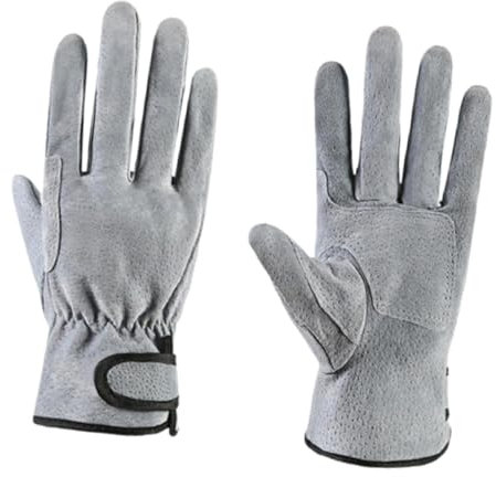 Guantes de Soldador de Soldadura Protección Resistente Al Desgaste Guantes de Trabajo Cortos Y Transpirables