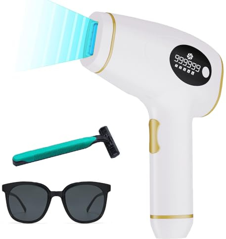 IPL Hair Removal Device,5 Energy Levels 999,900 Flashes Painless Hair Remover Tool for Women and Men,Legs,Body,Facial,Bikini