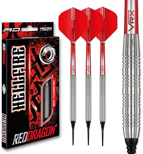 RED DRAGON Hell Fire 20g Weiche Spitze mit Dart Flüge und Dart-Schäften