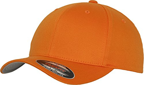 Flexfit Unisex Wooly Combed Baseballkappe, orange, S/M