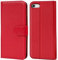 Verco iPhone 5 / 5s / SE Hülle, Handyhülle für Apple iPhone SE 1. Gen. Tasche PU Leder Flip Case Brieftasche - Rot
