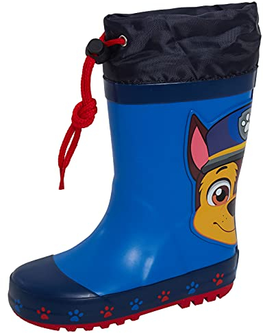 Paw Patrol Gummistiefel für Jungen und Mädchen - Chase Marshall Regen- und Schneestiefel, Navy, 31 EU