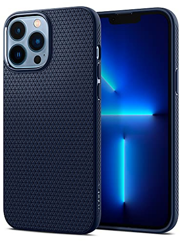 Spigen Liquid Air Case Compatible with iPhone 13 Pro Max - Navy Blue