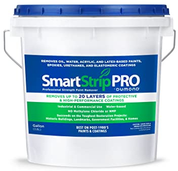 Smart Strip PRO Paint Remover, Professional Strength Formula Strips up to 20 Layers of Oil, Latex & Acrylic-Based Paints, Varnishes & Stains in One Application, Trusted by Painters, 1 Gallon