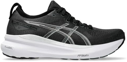 ASICS Damen Gel-Kayano 31 Sneaker, SCHWARZ/REINSILBER, 35.5 EU