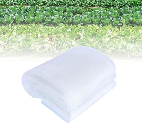Rete da giardino, 2 x 5 m, resistente ai raggi UV, anti uccelli, rete bianca traslucida per la protezione delle verdure, perfetta per la sicurezza dell'orto e la schermatura delle colture