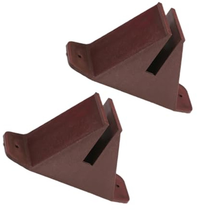 Toyvian Soportes de Plástico Estabilidad Mejorada para Vallas de Jardín 2piezas Base Antivuelco Accesorios para Cercados en Césped Exterior