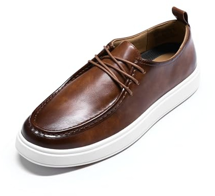 Allthemen Hombre Zapatos De Piel Auténtica para Zapatos Planos Derby con Cordones Estilo Zapatos Oxford para Conducir