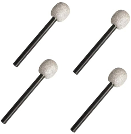 ZEPFJHE Set di 4 microfoni finti luccicanti per amanti della musica, rock band e karaoke, feste di compleanno, spettacoli di gioco, accessori per bambini