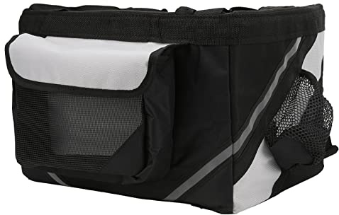 KIMISS Panier de Vélo pour Chiens de Petite et Moyenne Taille, Support Avant Amovible, Sac de Voyage Léger et étanche