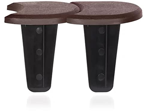 Prosperplast Piedra Plana Palisada, Dimensiones (mm) 3834x94x115/12, Color Marrón