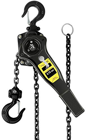 Lever Chain Hoist 2205LBS 10FT,1T Manual Ratchet Chain Puller Hoist for Building Garages Warehouse Automotive Machinery (2205LBS-10FT)