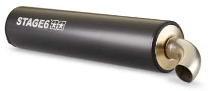 Rear Silencer Stage6 Pro Replica MK2 Black