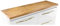 paplinskimoebel Waschtisch Waschtischplatte Arbeitsplatte für Aufsatwaschbecken 120 x 40 x 3,6 cm Farbauswahl weiß schwarz hochglanz Eichenoptik matt (Eiche Lancelot matt)