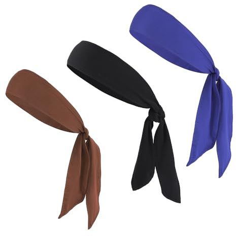 3 Piezas Bandas para el Cabello Que absorben el Sudor, Cinta de Pelo Tie Sport,Diadema Deportiva,para Yoga, Correr, Ciclismo, Cross, Entrenamiento(3 Colores)